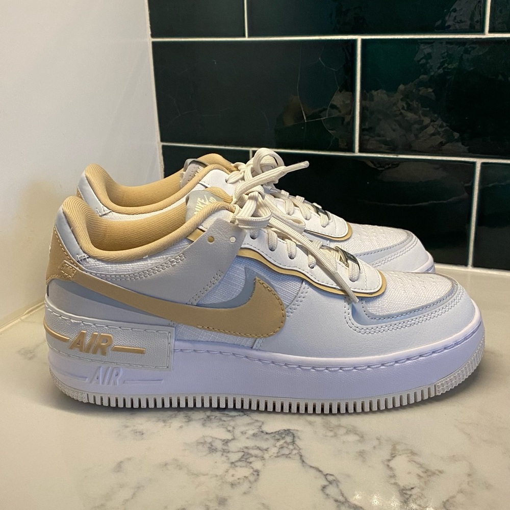Women's Nike Air Force 1 Shadow in Sesame size 7.5
